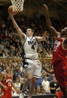JJ Redick of Duke against Maryland